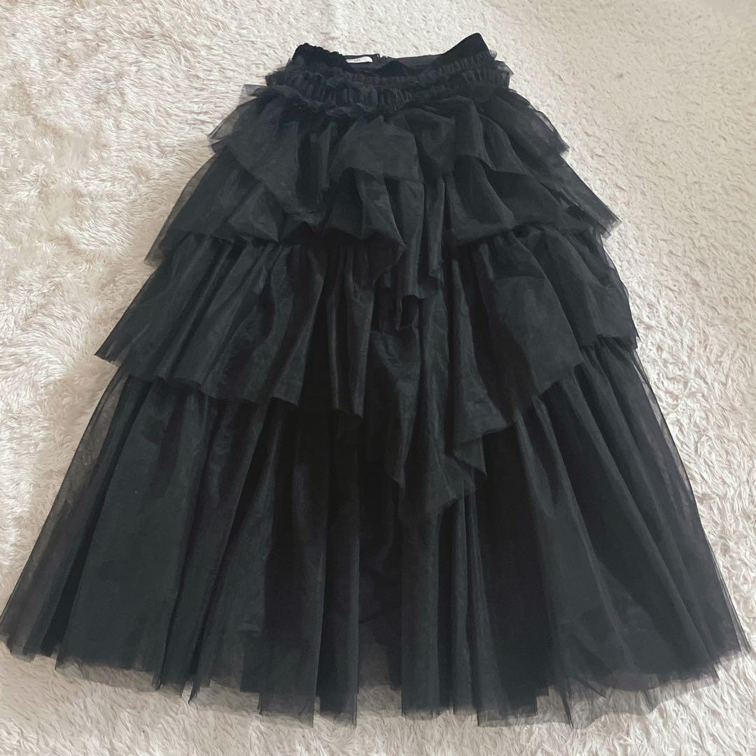 SNIDEL チュールボリュームスカート