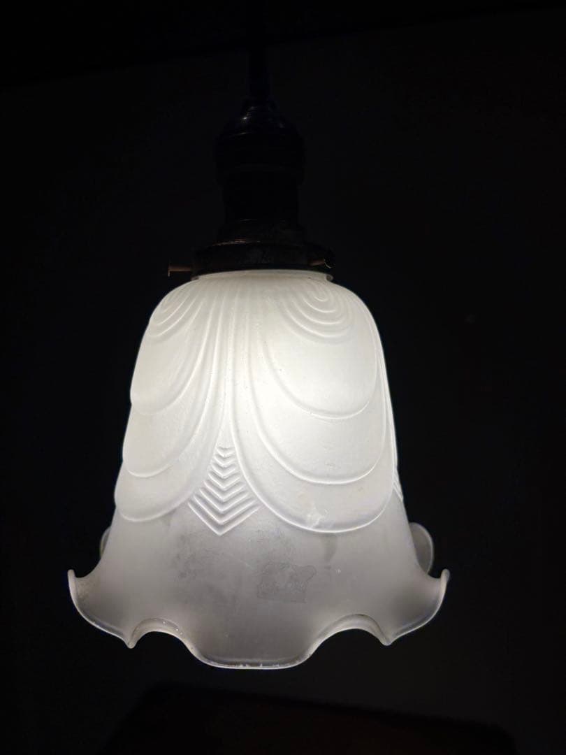 アンティーク　フリルペンダントライト