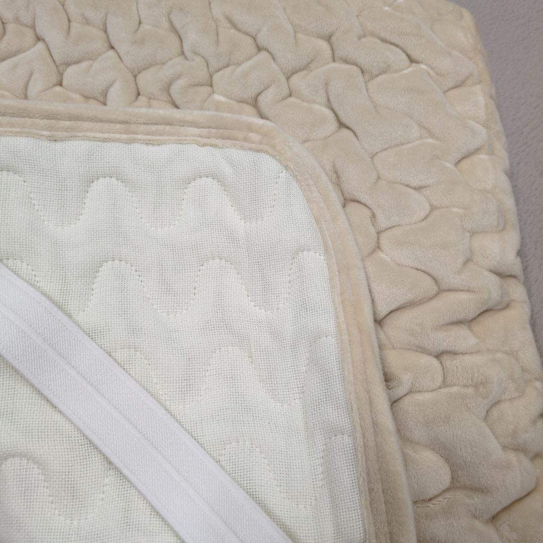 ダブルあったか敷きパッドポコポコキルト