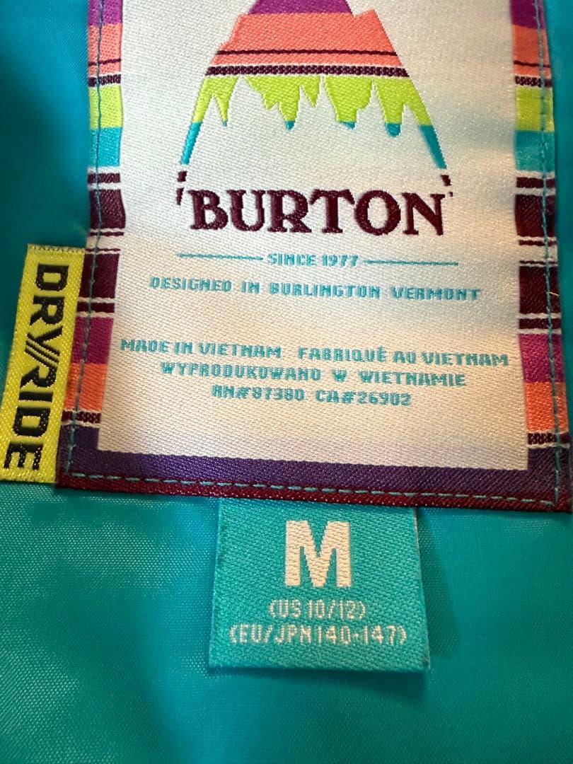 【Burton】 スキーウェア・スノーボードウェアセット（子ども用）