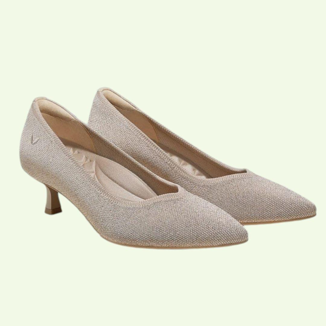 【新品】VIVAIA [Scarlett] ポインテッドトゥ キトゥン パンプス