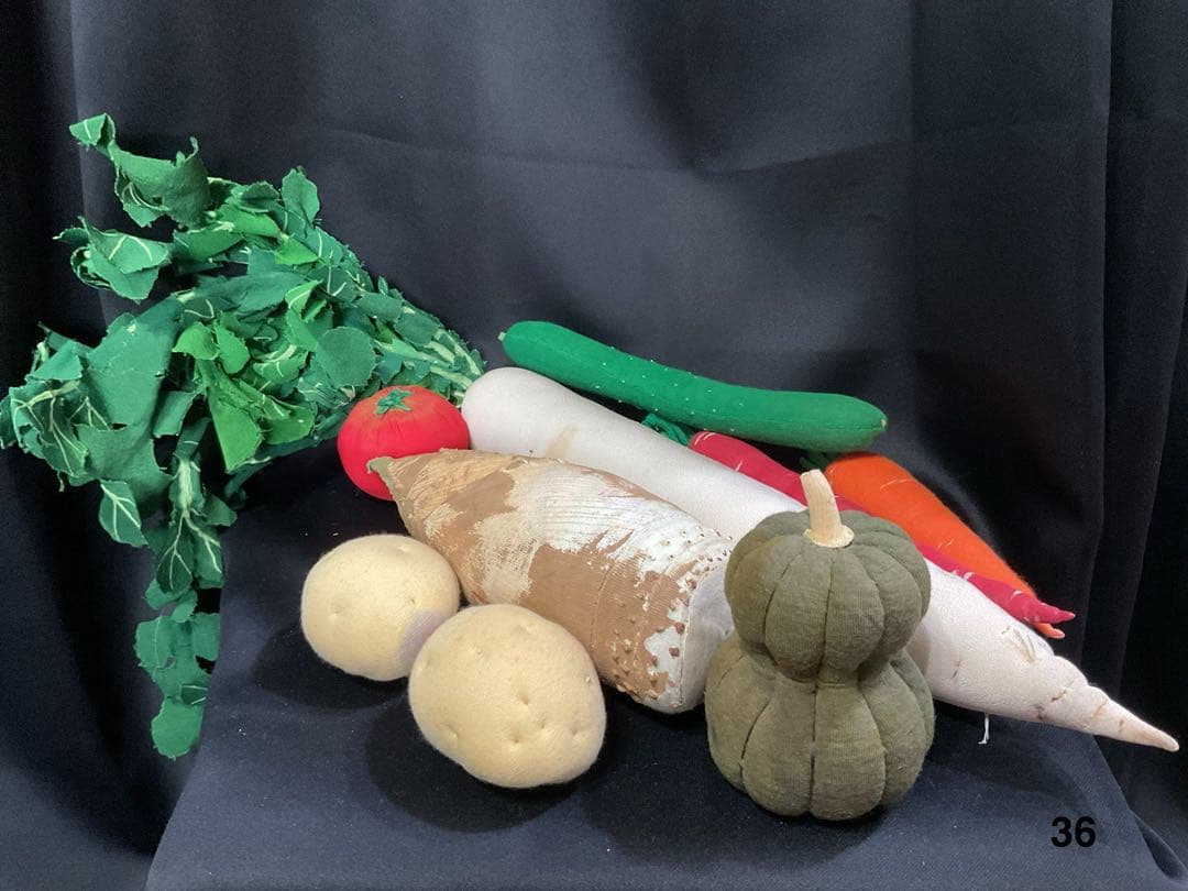 ★NHKおしゃれ工房取材　作家田中幸子　手のひらの野菜畑シリーズミニ実物大野菜