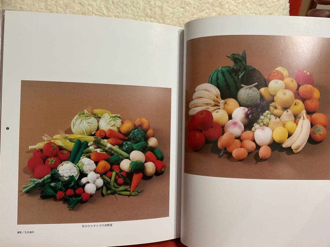 ★NHKおしゃれ工房取材　作家田中幸子　手のひらの野菜畑シリーズミニ実物大野菜