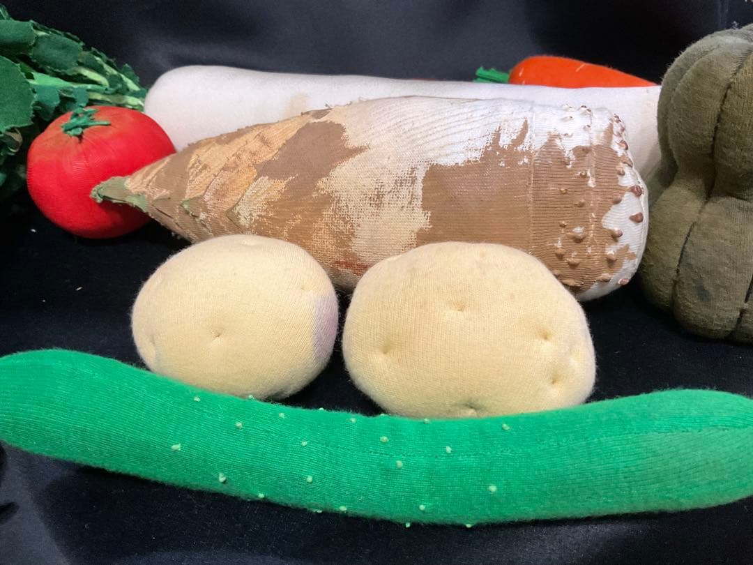 ★NHKおしゃれ工房取材　作家田中幸子　手のひらの野菜畑シリーズミニ実物大野菜