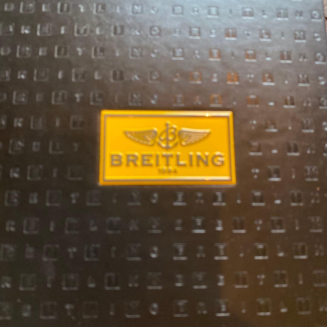 お値下げBreitling スーパーオーシャンⅡ ブラックラバー時計※裏面に刻印
