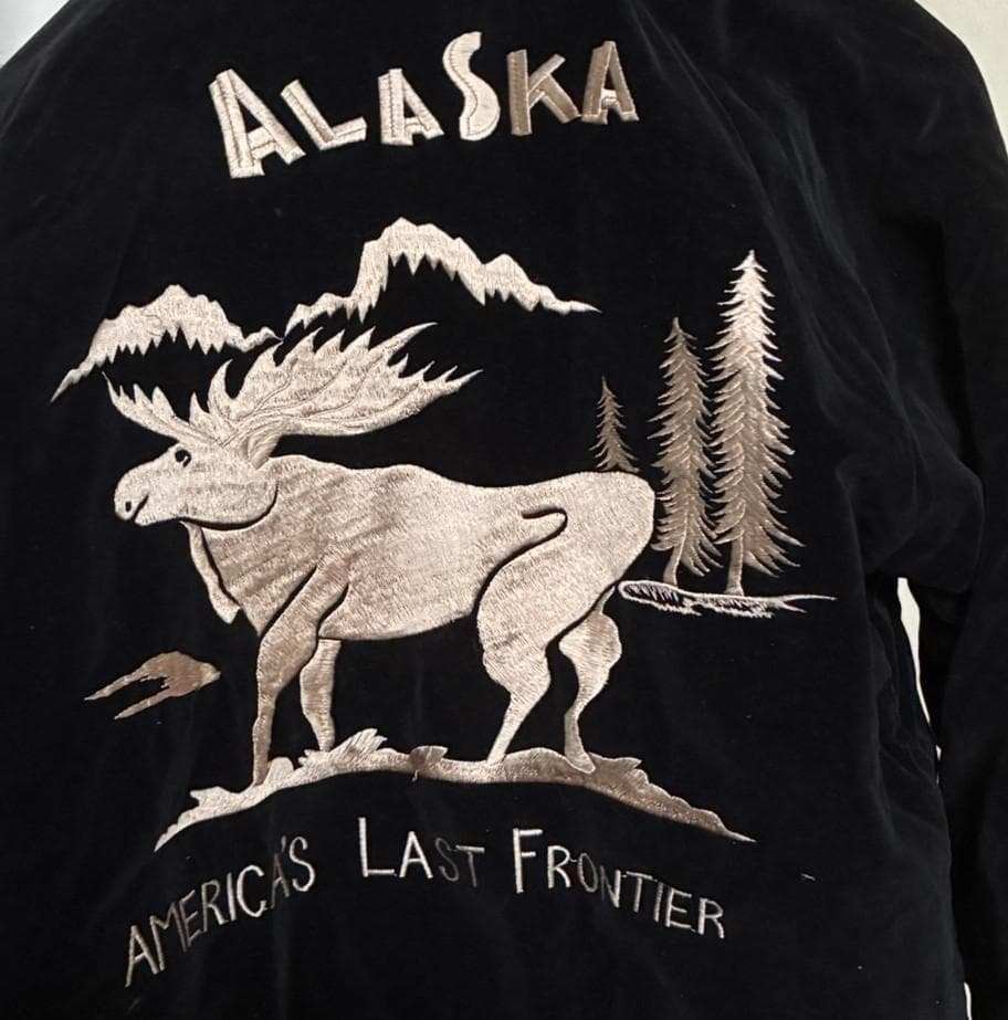 希少！東洋 ALASKAスーベニアジャケット！アラスカ スカジャン 別珍 サテン