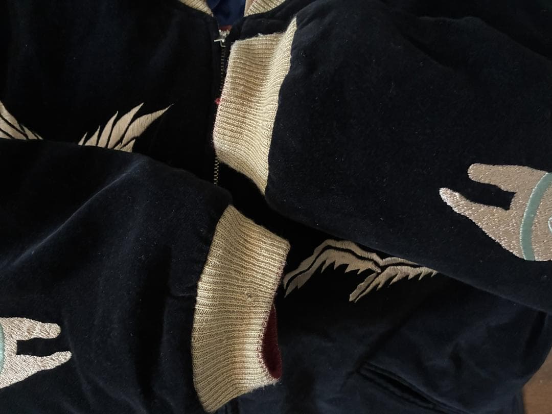 希少！東洋 ALASKAスーベニアジャケット！アラスカ スカジャン 別珍 サテン