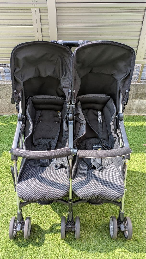 もやし　直接引取限定　コンビ　ベビーカー　ツインスピン　双子用