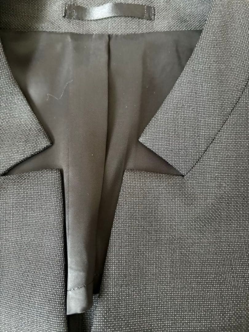 ④ 新品AOKI LES MUES 刻み襟ジャケット　ワイドパンツ スーツ