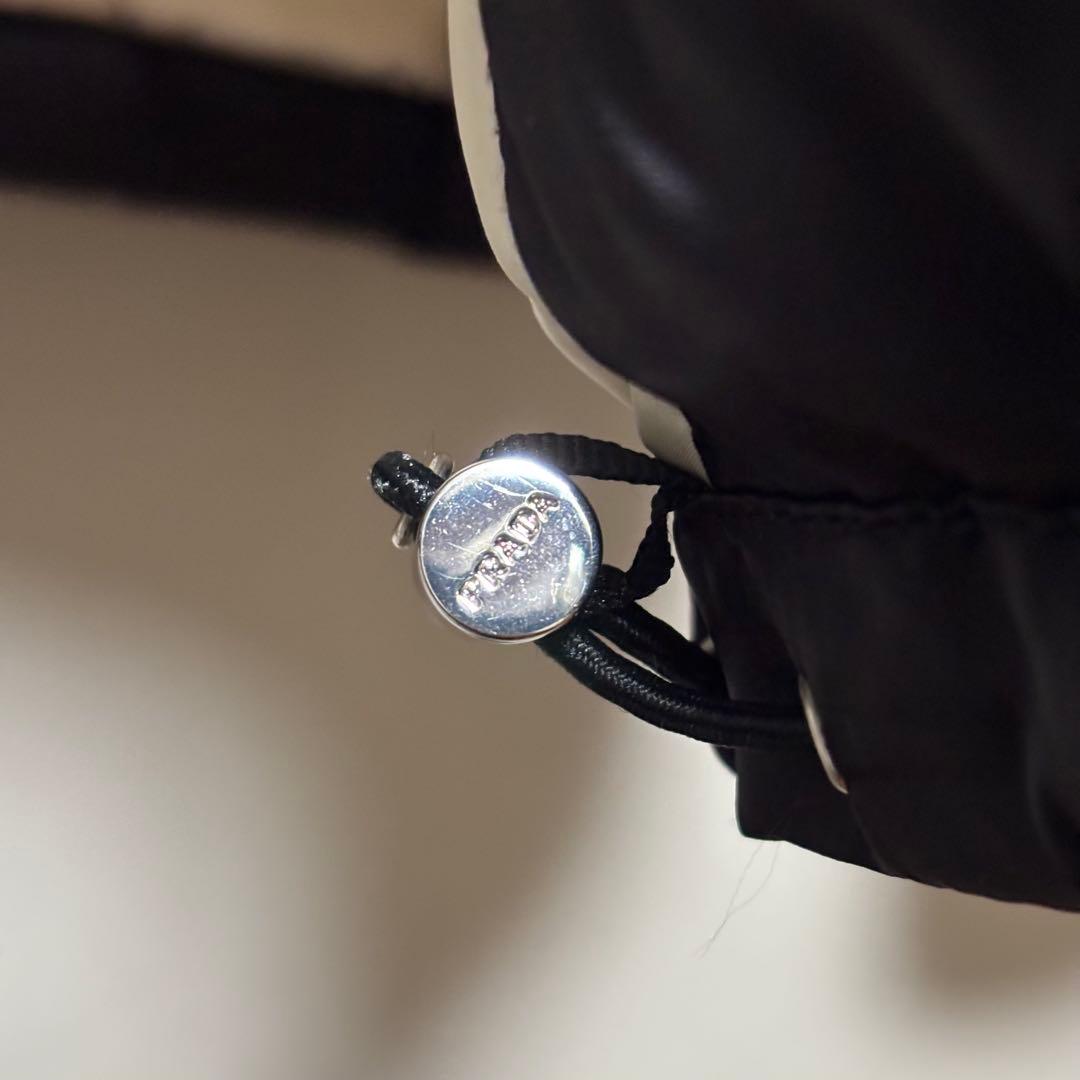 PRADA プラダ ブラックファー ダウンジャケット 40 レディース 正規品