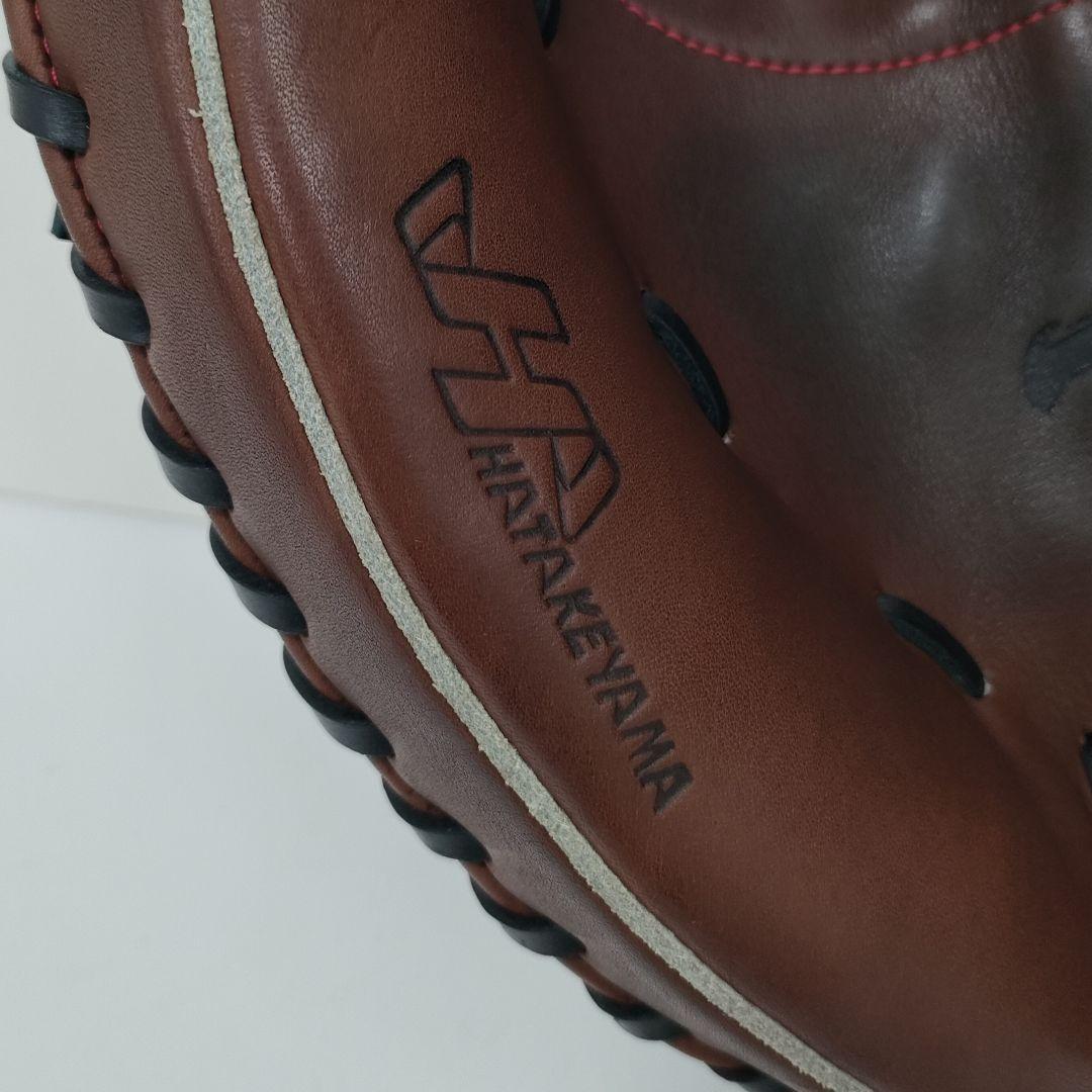 【極美品・ほぼ未使用】ハタケヤマ　硬式用　キャッチャーミット　PBW　和牛革