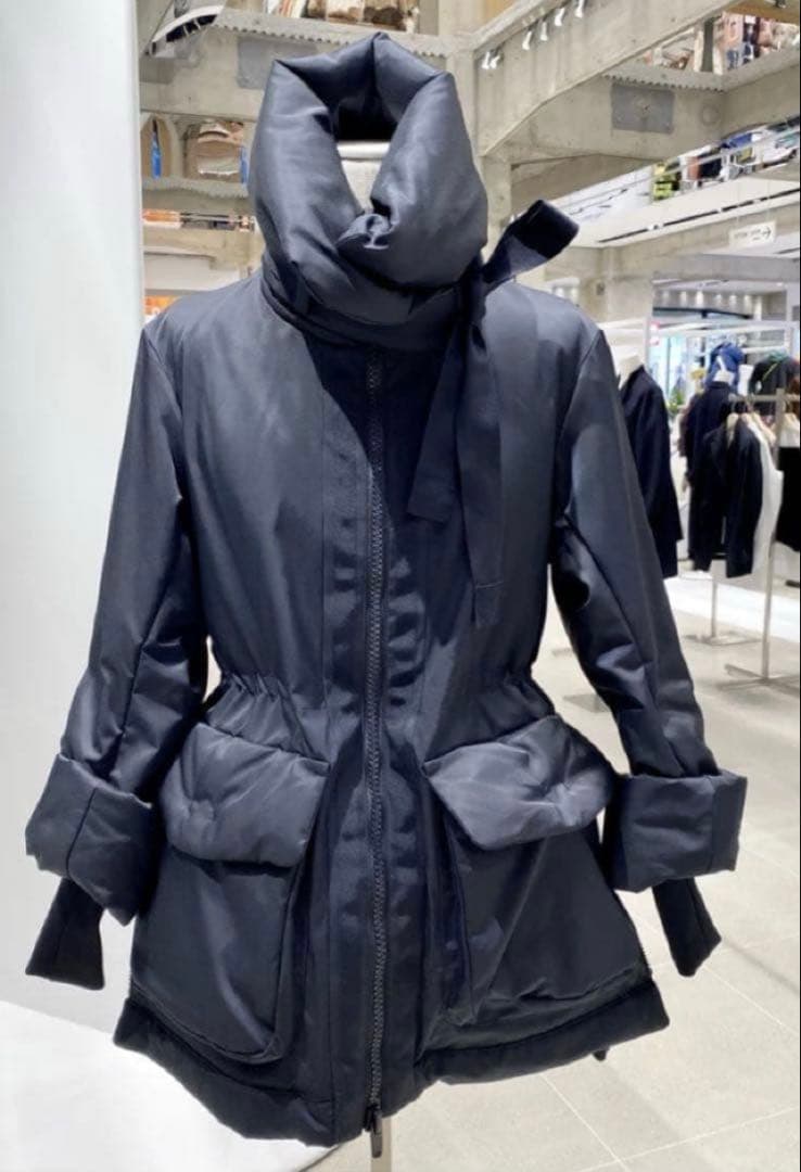 美品✨＋J ユニクロ ジルサンダー ハイブリッドダウンショートコート ネイビーM