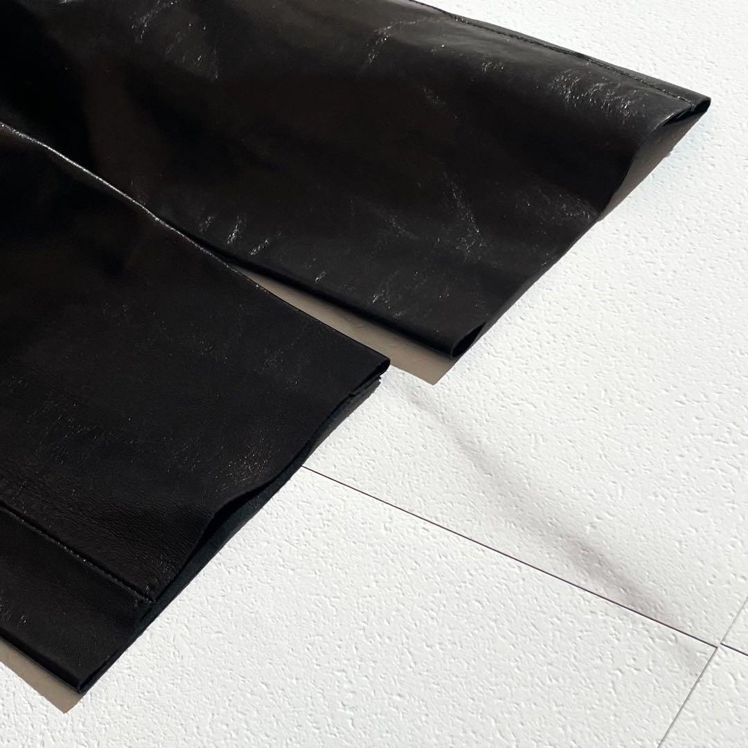 GUCCI グッチ トムフォード期 レザージャケット ベルト付き ブラック