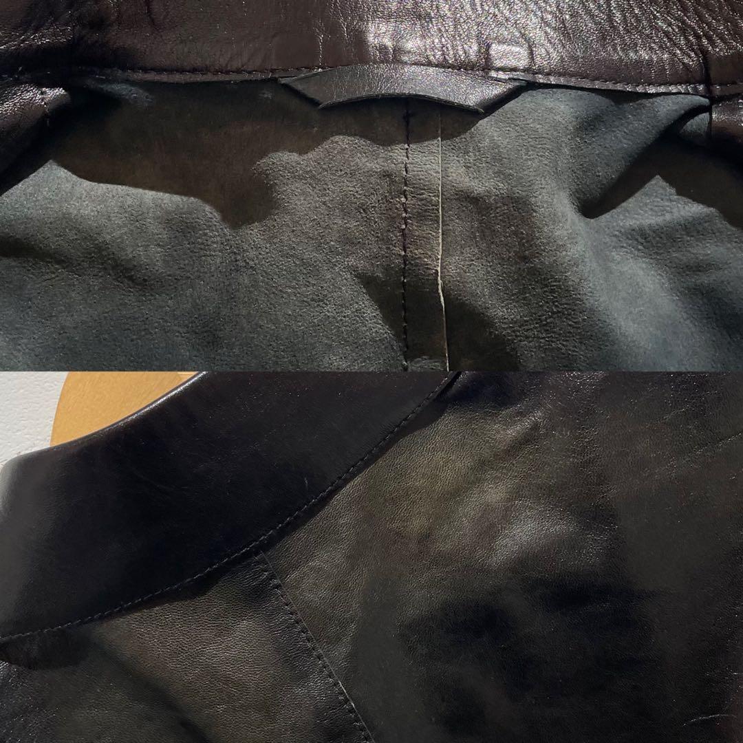 GUCCI グッチ トムフォード期 レザージャケット ベルト付き ブラック