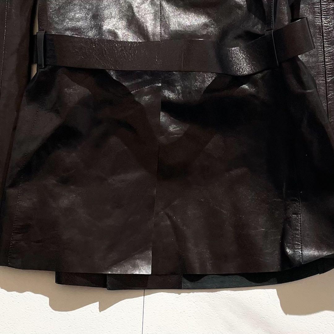 GUCCI グッチ トムフォード期 レザージャケット ベルト付き ブラック