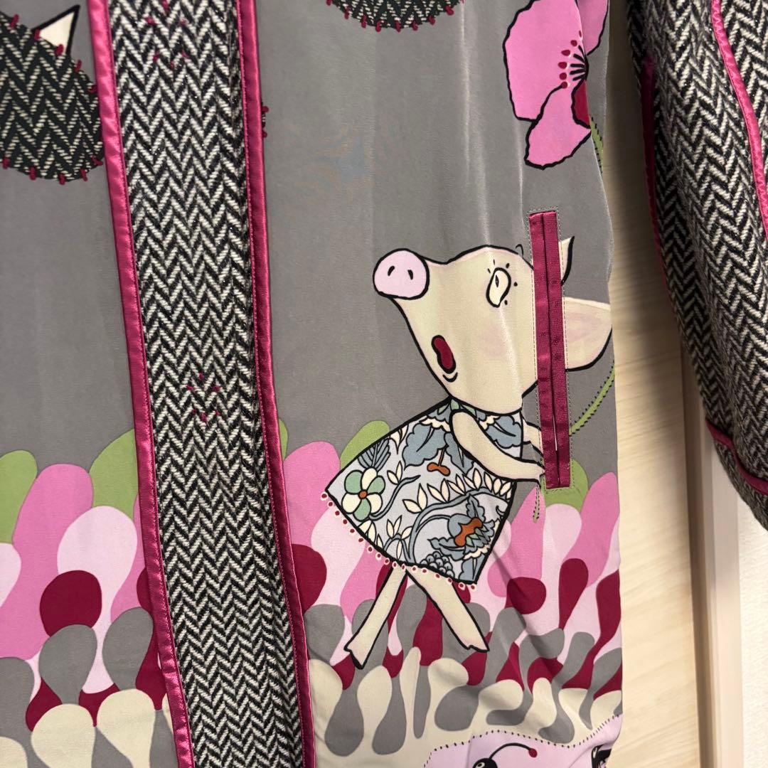 OLLEBOREBLA アルベロベロ　アンゴラ混コート　ブタさん