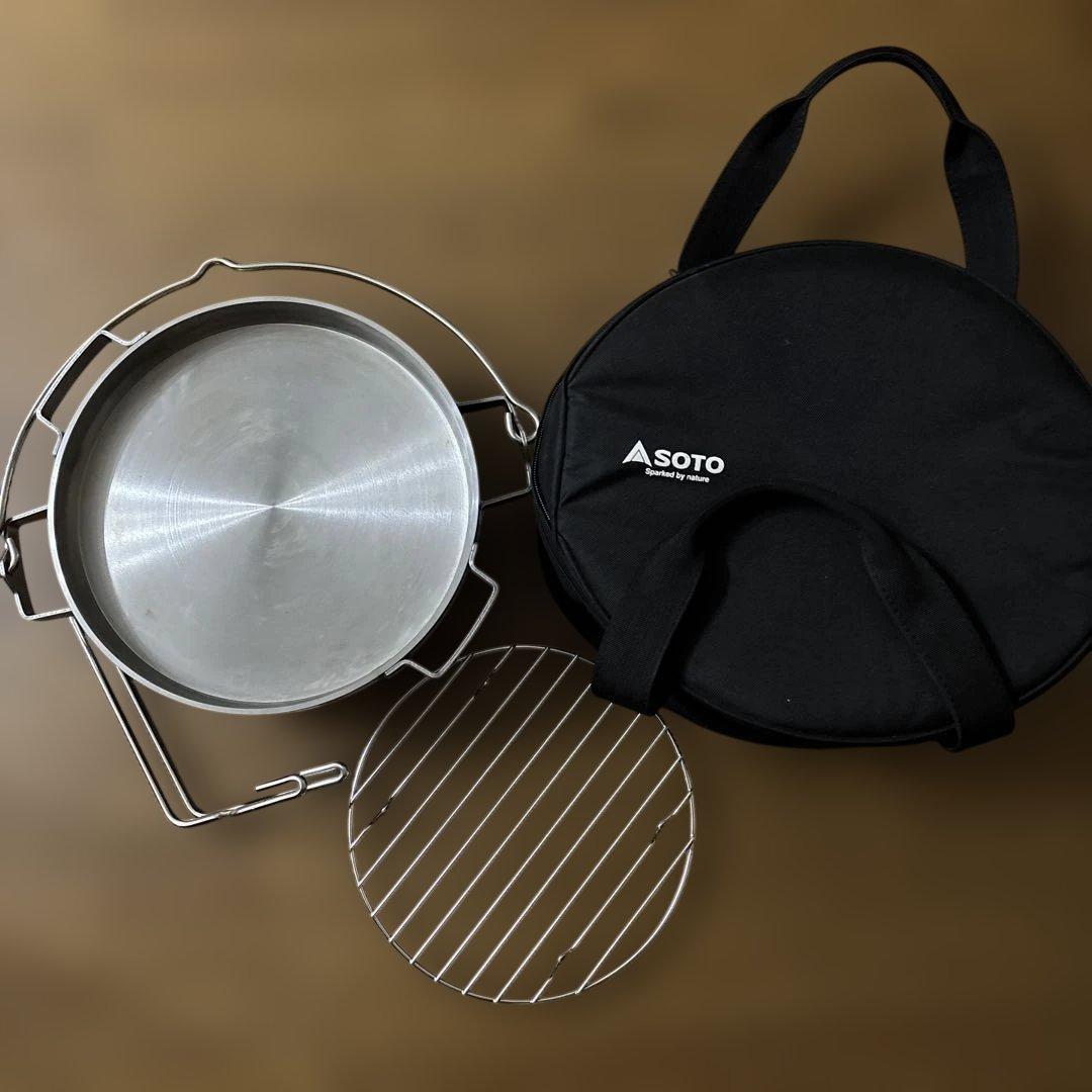 SOTO ステンレスダッチオーブン 10インチ 収納バッグ底網リッドリフター付
