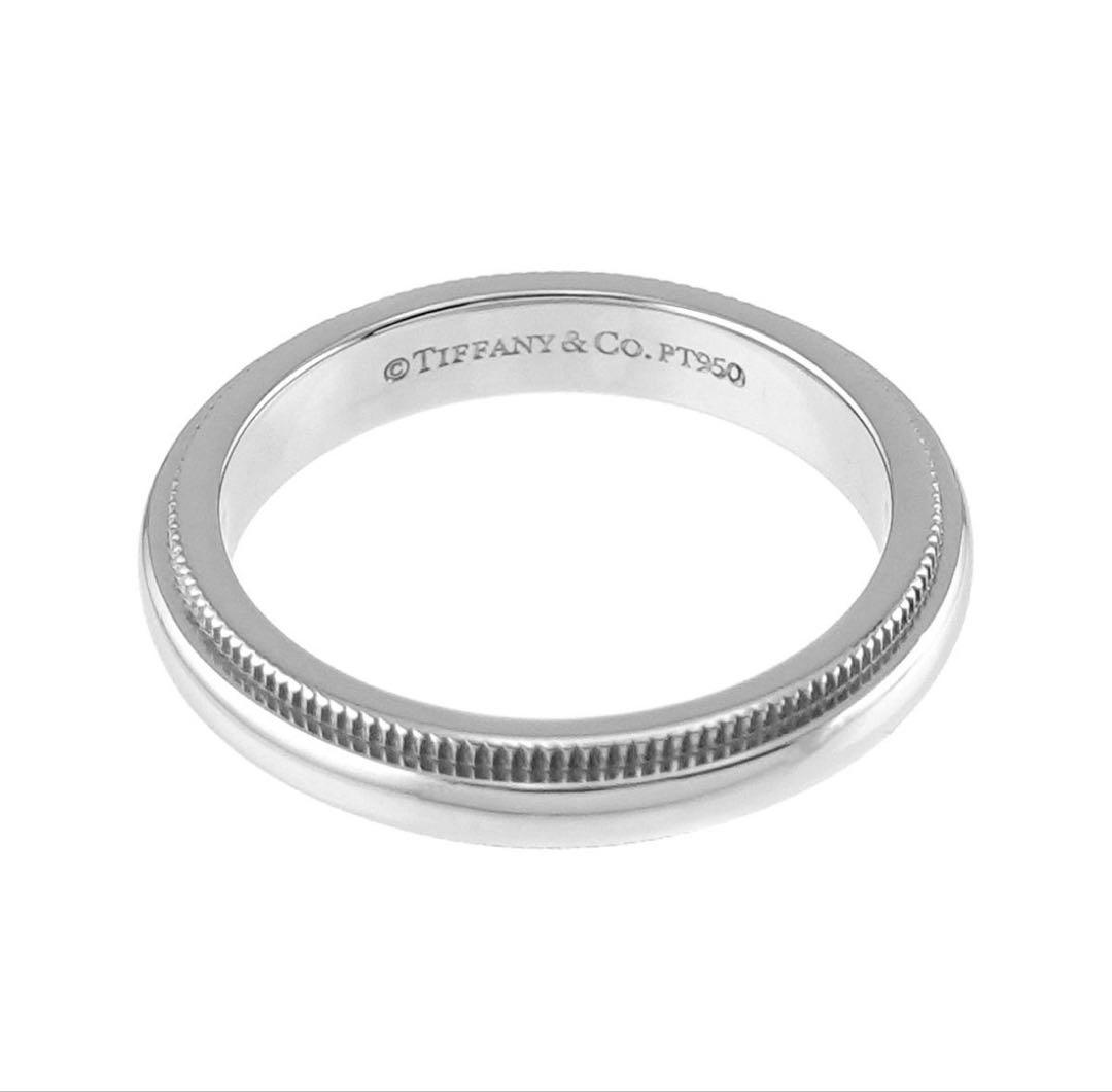 ティファニー TIFFANY&Co．ミルグレインバンド 6号 幅3mm 正規品
