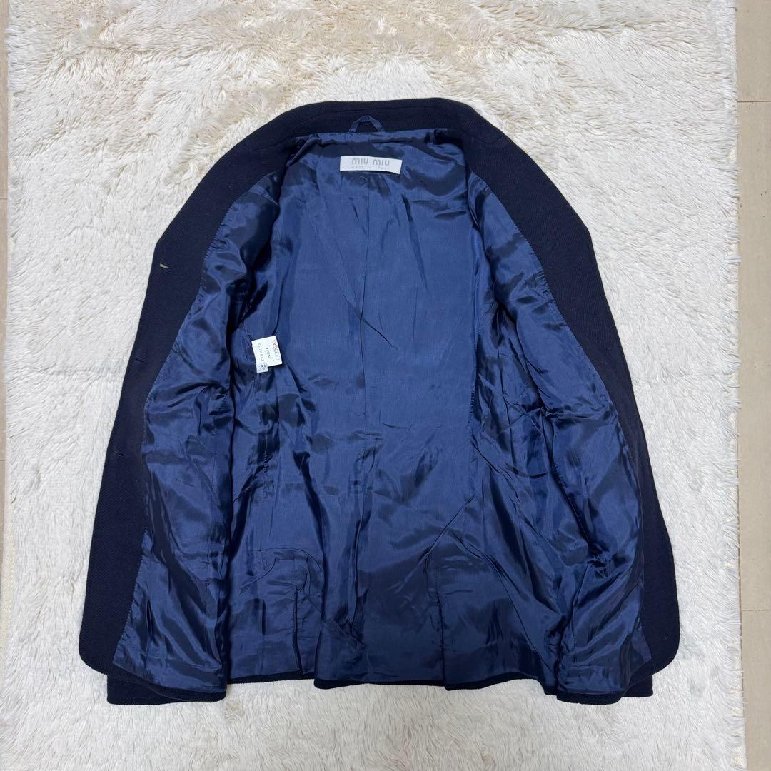 朱*9様 希少✨　archive miu miu ショートコート　ウールジャケッ