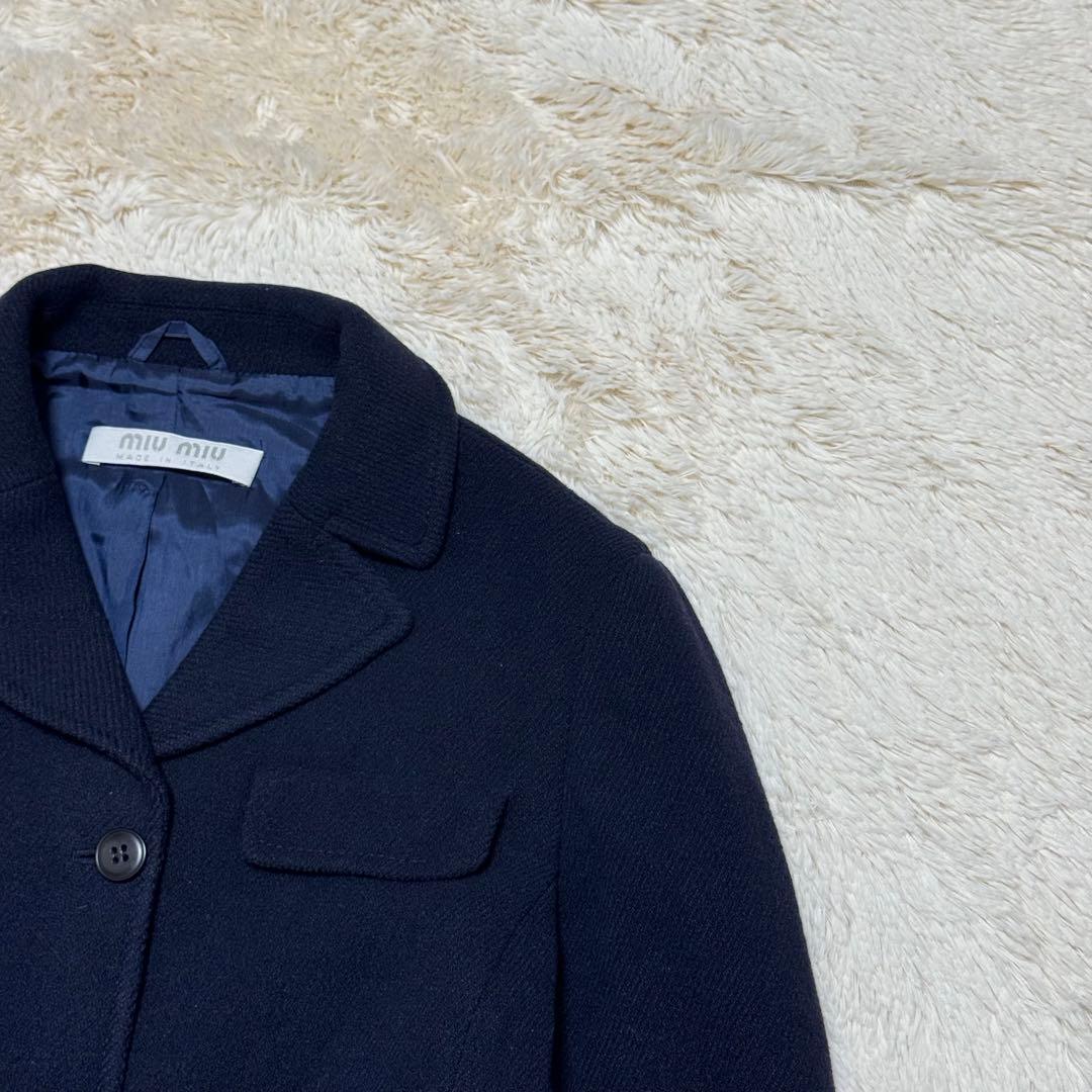 朱*9様 希少✨　archive miu miu ショートコート　ウールジャケッ