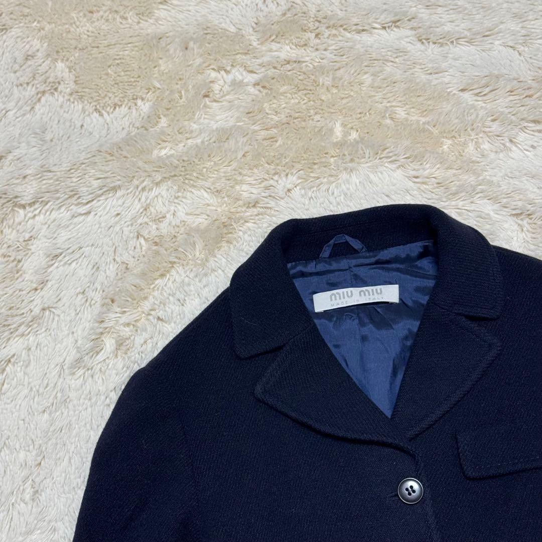 朱*9様 希少✨　archive miu miu ショートコート　ウールジャケッ