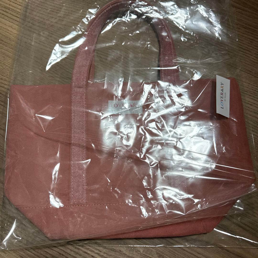 ラブラリーバイフェイラー オールドテディガール ワッペントートバッグ ピンク L