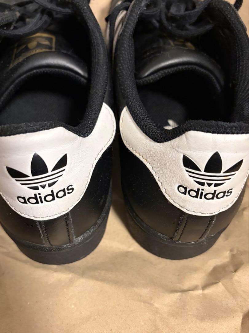 adidas superstar 27.5cm ブラック