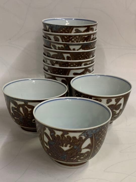 煎茶碗　湯呑み茶碗　汲み出し碗　10客セット　湯呑み