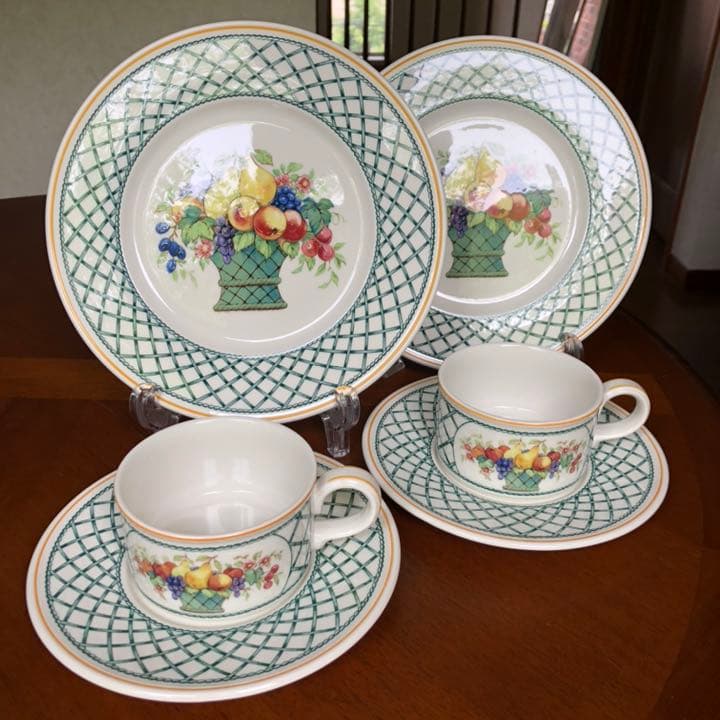 【美品】ビレロイ＆ボッホ★バスケット★トリオ　ペア