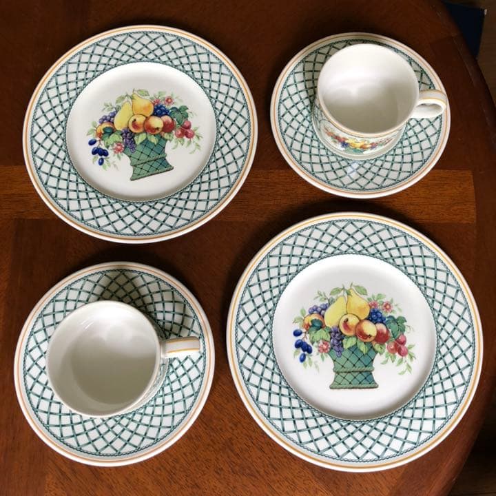 【美品】ビレロイ＆ボッホ★バスケット★トリオ　ペア