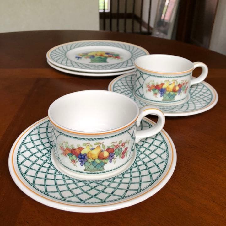 【美品】ビレロイ＆ボッホ★バスケット★トリオ　ペア