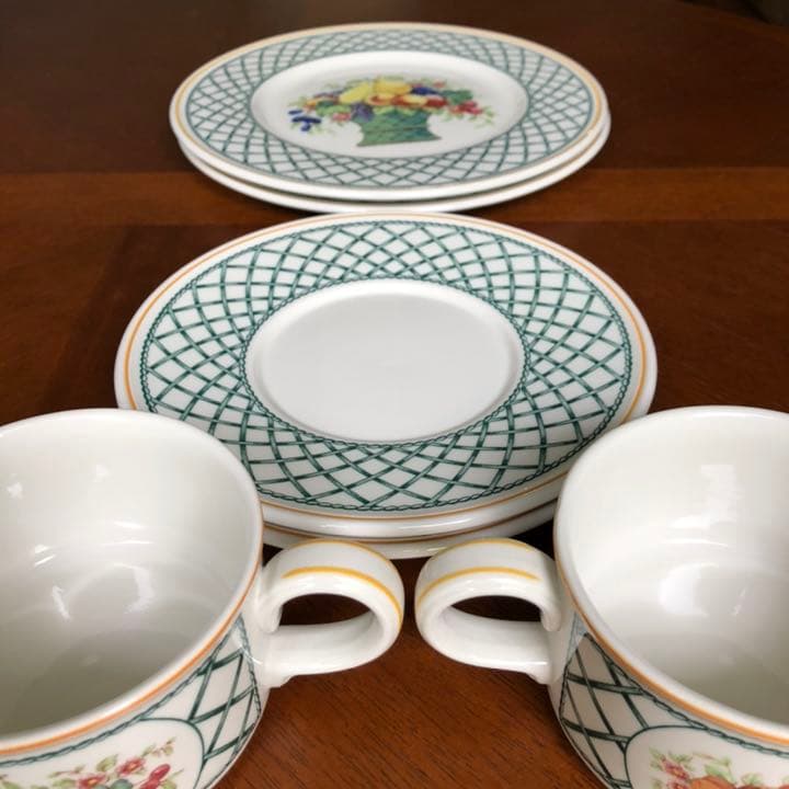 【美品】ビレロイ＆ボッホ★バスケット★トリオ　ペア