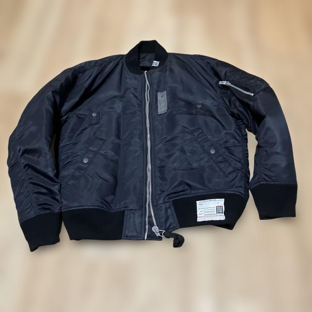 MAISON MIHARA YASUHIRO ブラック ボンバージャケット