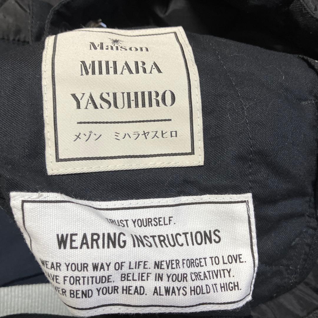 MAISON MIHARA YASUHIRO ブラック ボンバージャケット