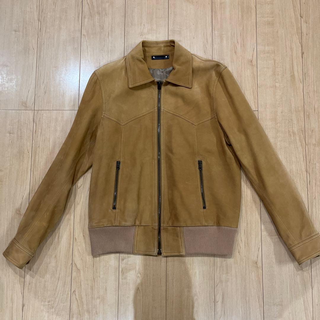 ジャケット・アウター MINEDENIM 20SS Calf Nubuck Zipup Rib BZ