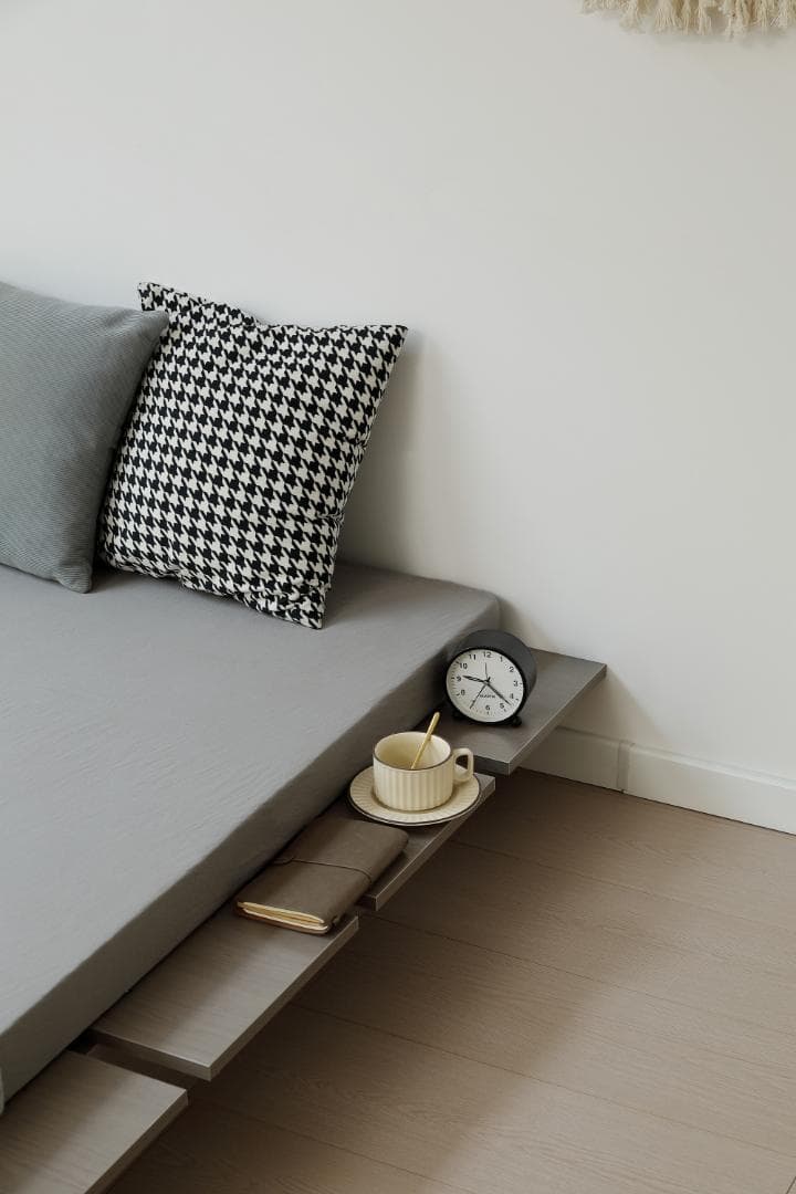 【D・幅160cm】ベッドフレーム すのこベッドおしゃれ 一人暮らし GRAY