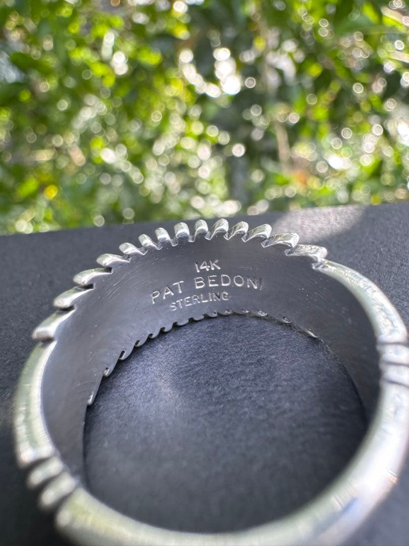 パットべドニー 14K サンバーストリング ナバホ ホピ スターリングシルバー