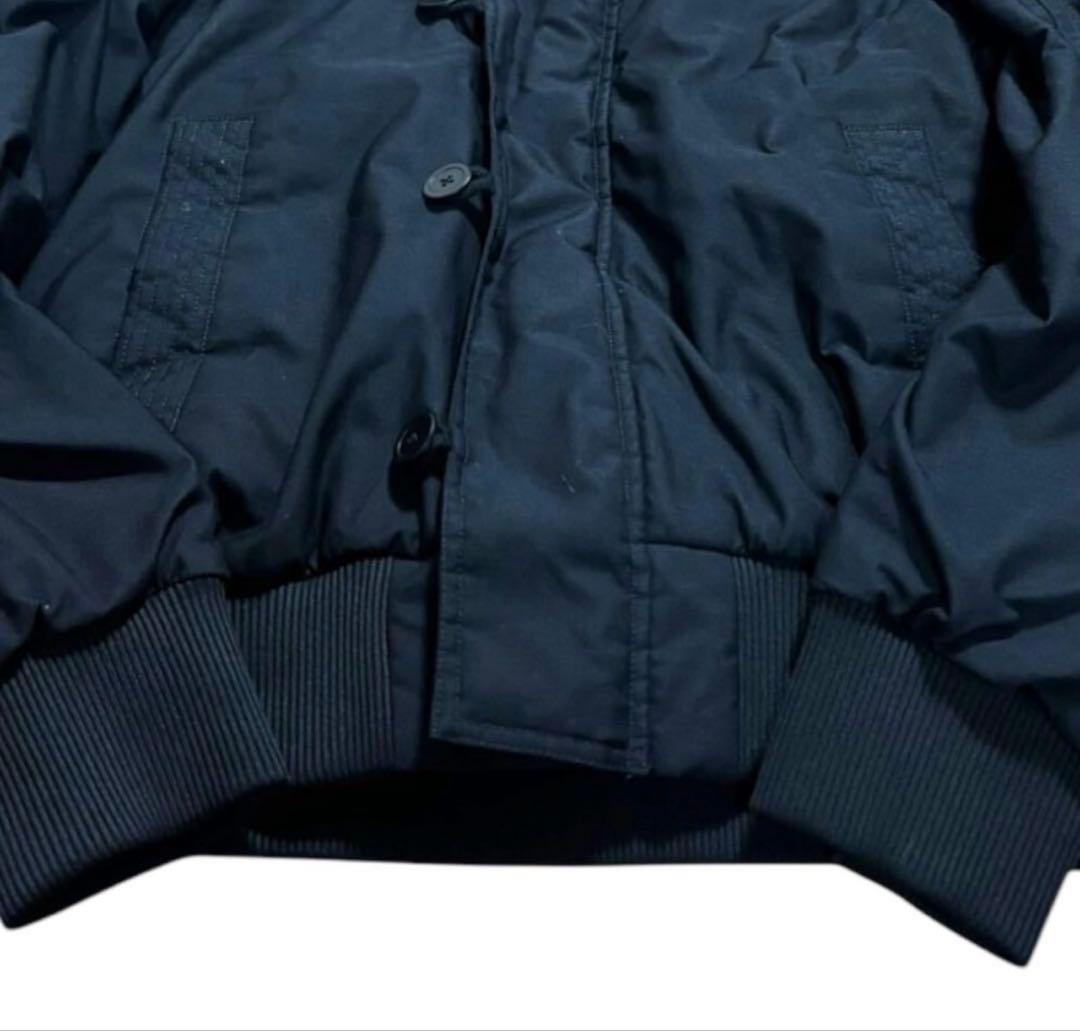 adidas N-2B ボンバージャケット ロゴ 短丈 ファー 黒