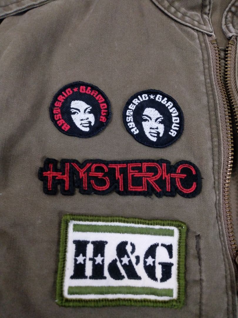 【希少】ヒステリックグラマー ミリタリージャケット 刺繍ワッペン