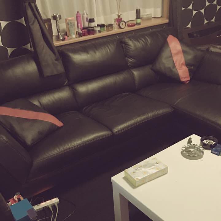 本革 レザーL字ソファ