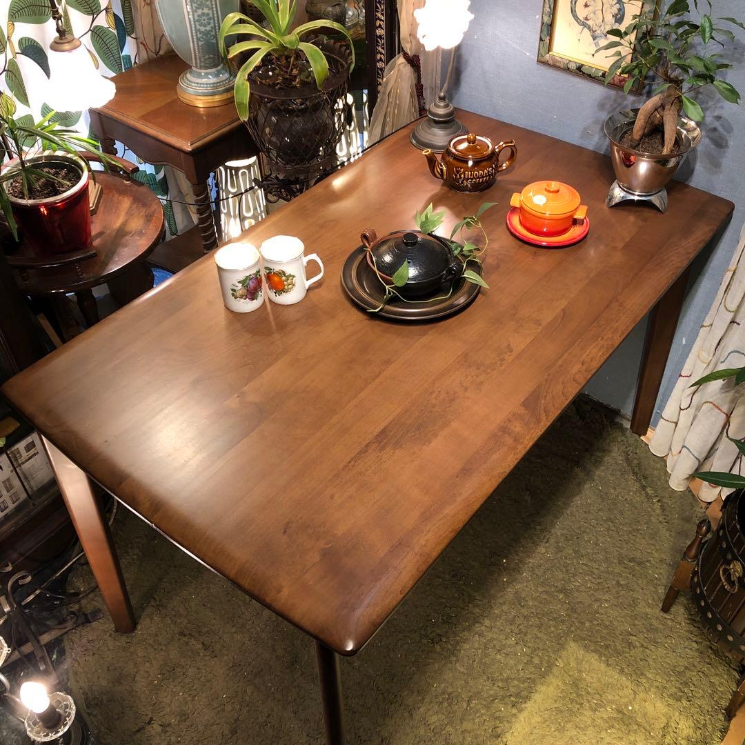 Sale ダークアルダー　ソリッド　ダイニングテーブル