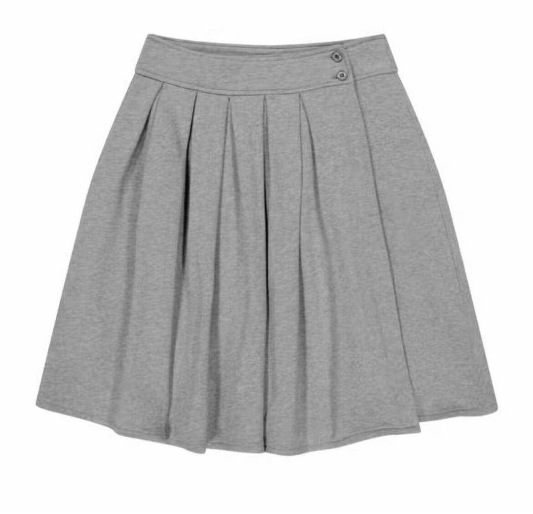 COYSEIO COZY SWEAT WRAP SKIRT GREY スカート