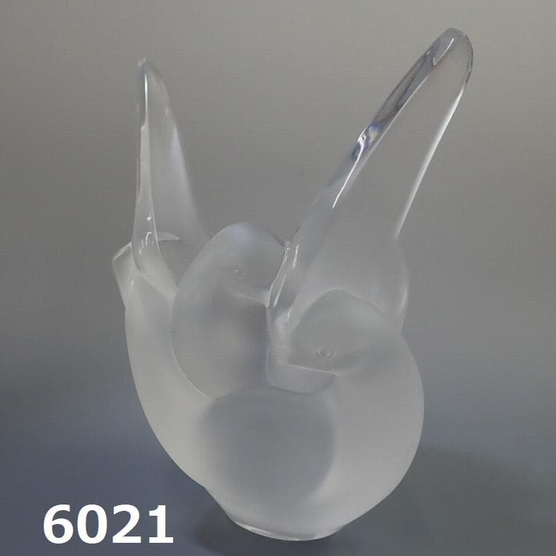 RU-6021　LALIQUE クリスタル　シルヴィ　花瓶