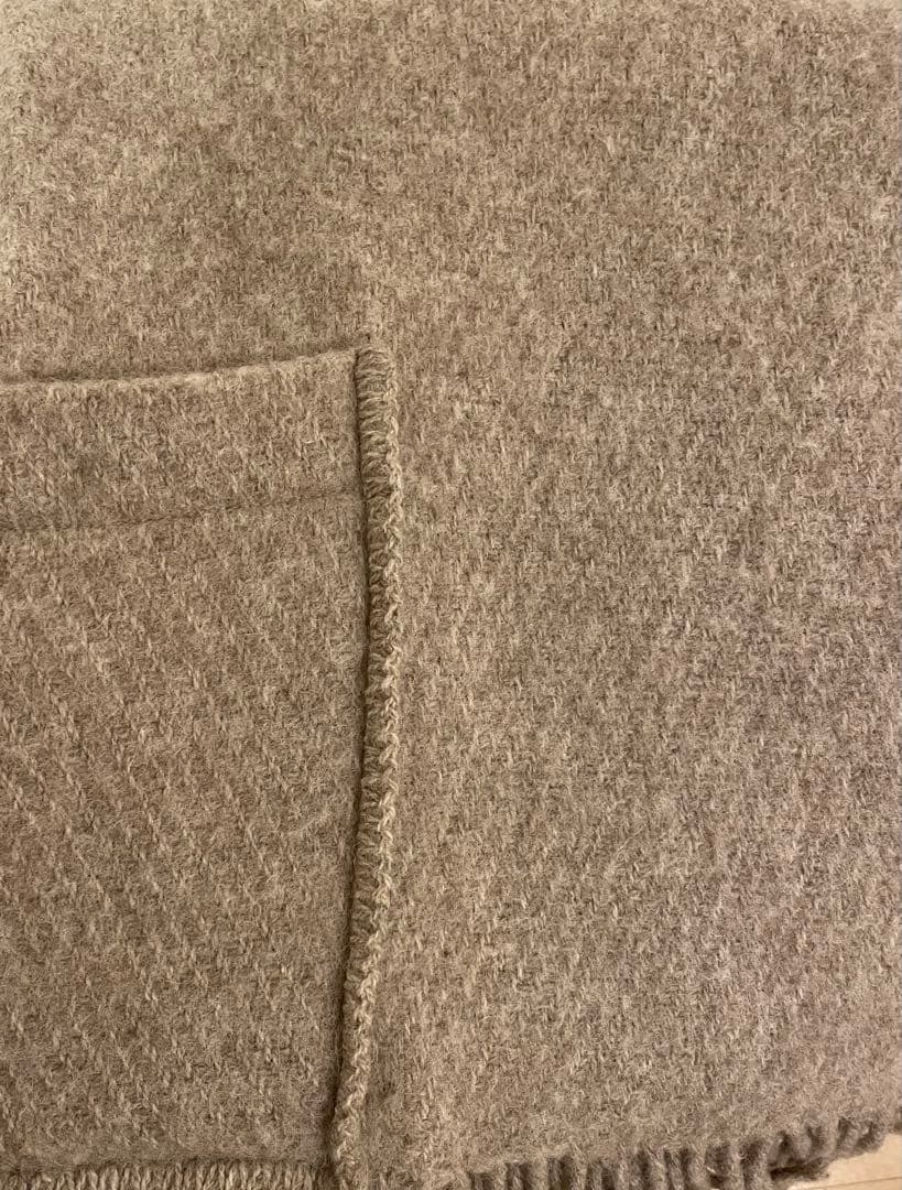 ラプアンカンクリ　UNI ベージュ　ポケットショール　美品