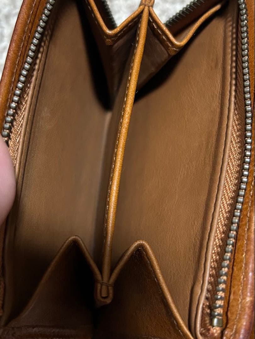 【最終価格】ゲンテン genten トスカ　二つ折り財布 ブラウン