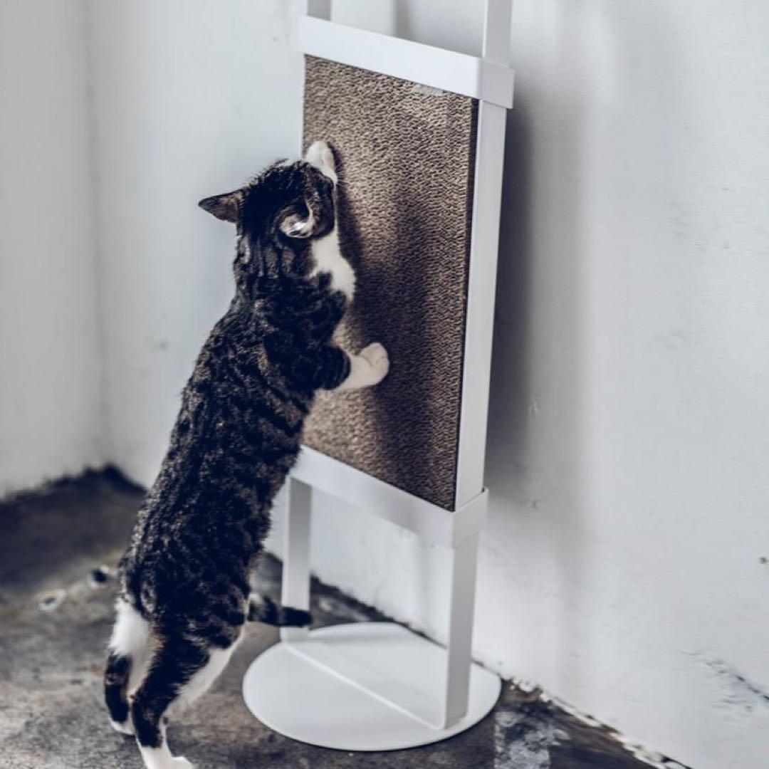 pecolo Cat Scratcher：縦置きホワイト 猫爪とぎ