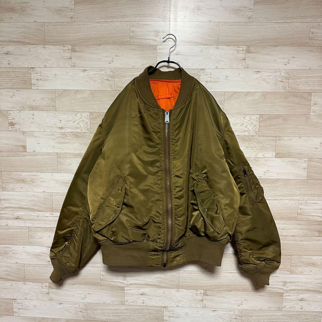 ✨USA製 90s アルファインダストリーズ MA-1 希少色 XL✨