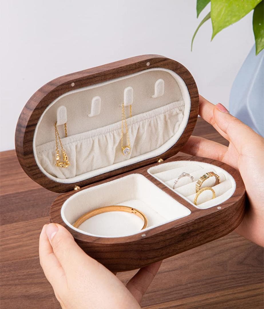 胡桃の木 ジュエリー収納 木製 ボックス アクセサリー