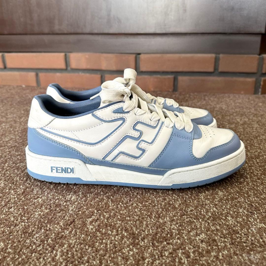 FENDI フェンディ マッチ スニーカー ホワイト 水色