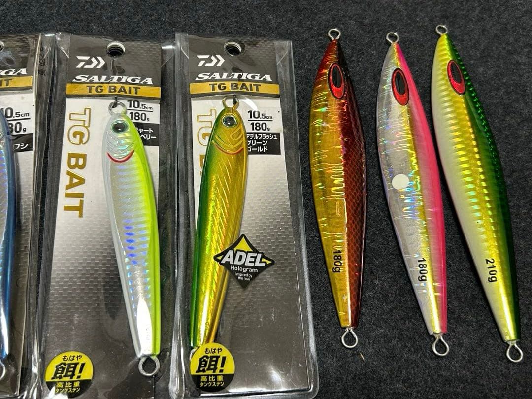 ②ダイワ TGベイト 180g 、150g、FKジグセット 取り付けフック付き！